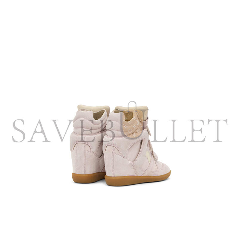 ISABEL MARANT BEKETT LEATHER WEDGE SNEAKERS BK0010FA-C2E02O